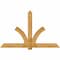 Ekena Millwork Redmond Rough Sawn Timber Gable Bracket, Western Red Cedar, 84"W x 53"H x 4"D x 6"F, 15/12 Pitch GBW084X53X0406RED00RWR - alternate 1